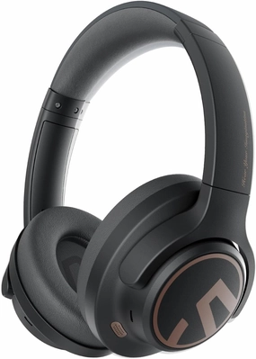 SoundPEATS Space Hybrid Active Noise Cancelling Headphones, Wireless Over Ear Bluetooth Headset, 123H Playtime, Hi Res Audio Wired, APP Custom EQ, Deep Bass, Comfort Ear Cups, for Home Office Travel