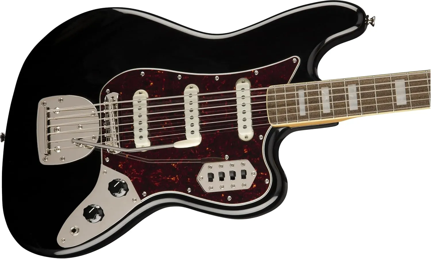 Squier Classic Vibe 6-String Bass VI, Black, Laurel Fingerboard