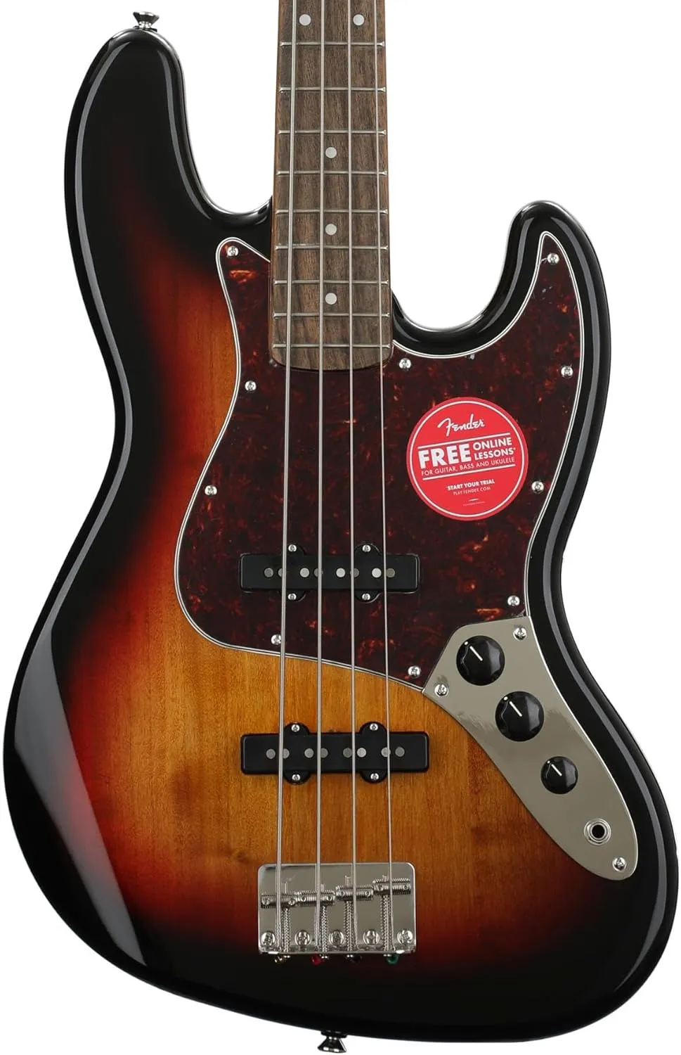 Squier Classic Vibe 60s Jazz Bass, 3-Color Sunburst, Laurel Fingerboard