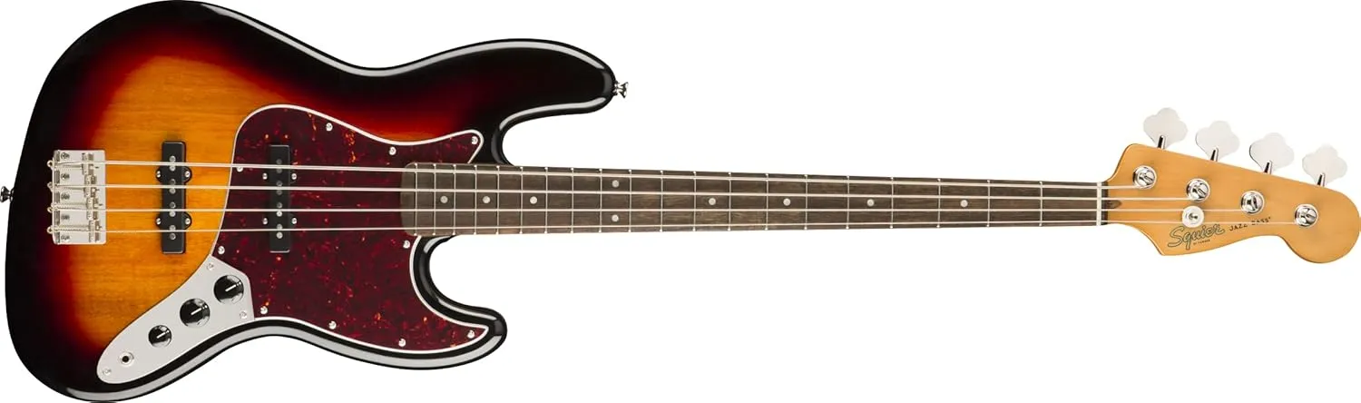Squier Classic Vibe 60s Jazz Bass, 3-Color Sunburst, Laurel Fingerboard