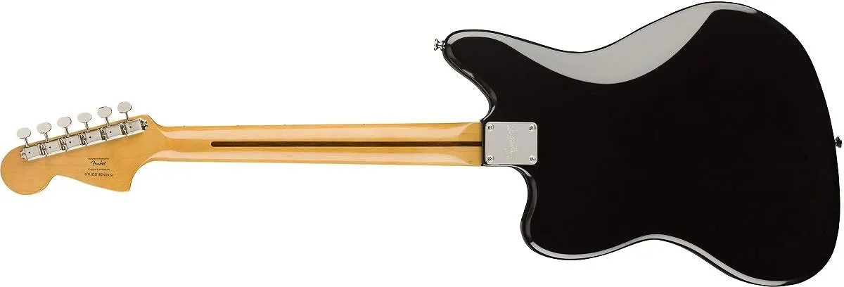 Squier Classic Vibe 70s Jaguar Electric Guitar, with 2-Year Warranty, Black, Laurel Fingerboard