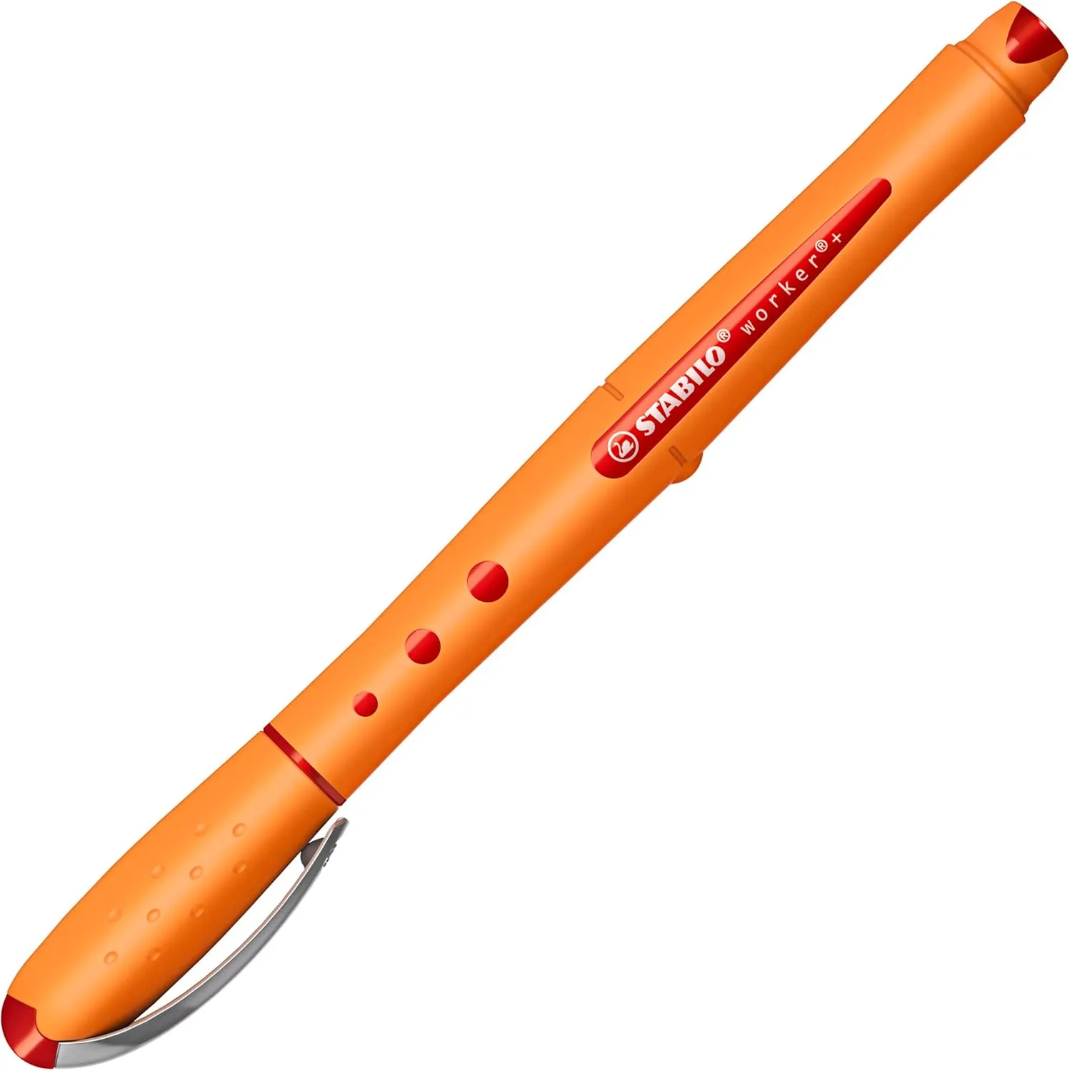 STABILO Rollerball worker  Medium Box of 10 Red