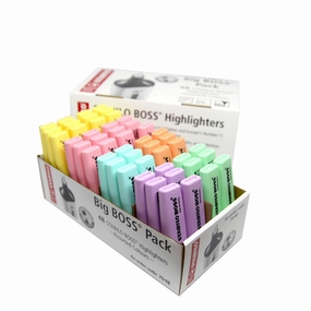 STABILO BIG BOSS PACK Highlighters Pack of 48 Pastel