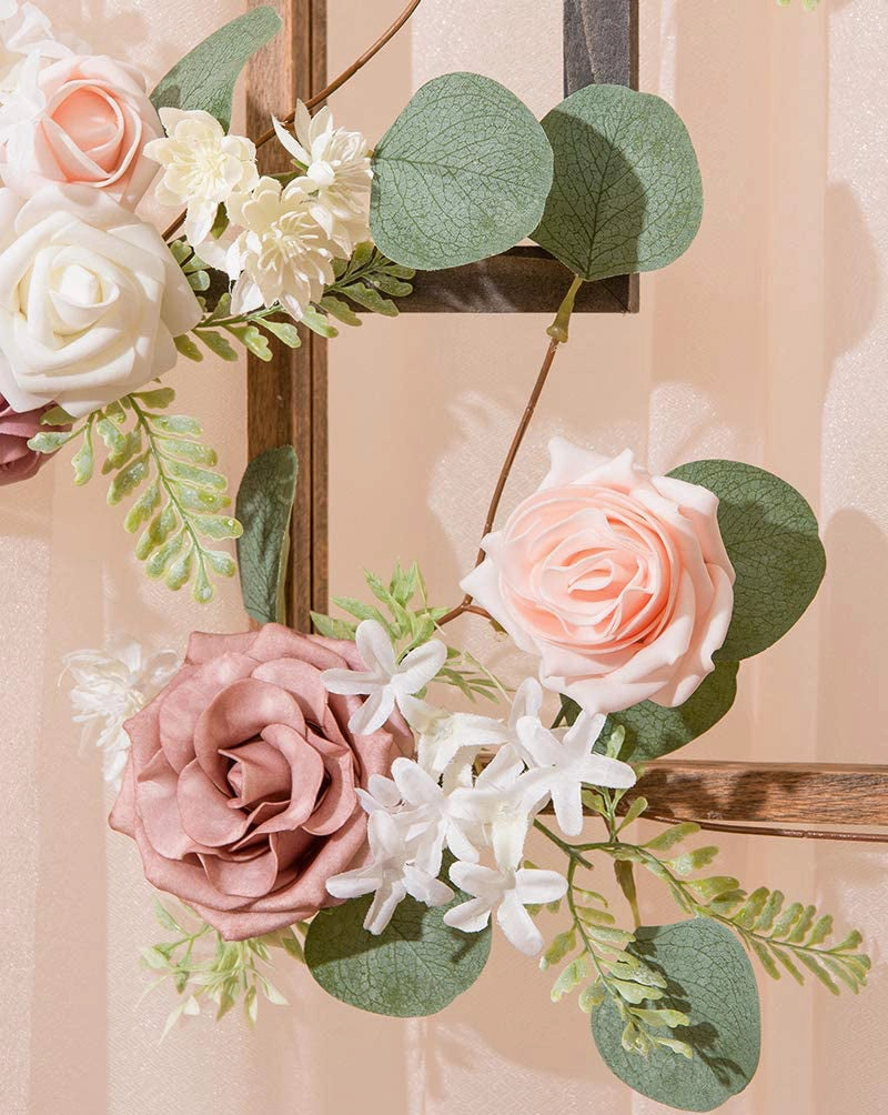 strhffe Artificial Flowers Combo for Wedding Bouquets Centerpieces Flower Arrangements Decorations