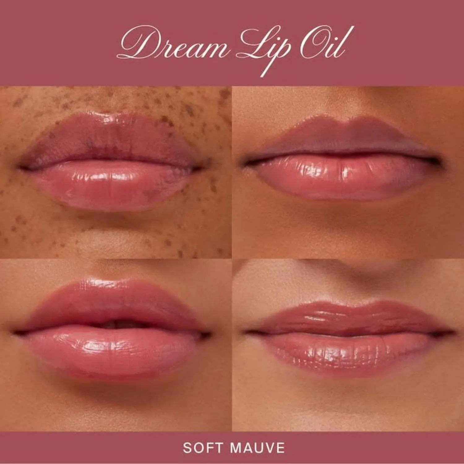 Summer Fridays Dream Lip Oil - Tinted Lip Oil with Moisturizing Sheer Coverage, High-Shine and Deep Hydration - Non-Sticky Formula for Long-Lasting Softness - Soft Mauve (0.15 Oz)