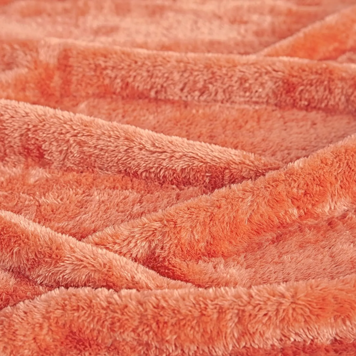 Superior Classic Solid Fleece Blanket, Thick, Cozy, Warm Blankets, Velvety Soft Plush Bedding and Sofa Throw, Cute Bedroom Decor, Fuzzy Cover, Medium Weight Comfort Essentials, Twin, Coral