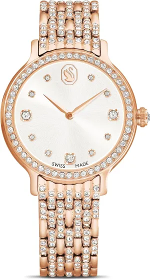 Swarovski Imber Watch, Swiss Made, Metal Bracelet, Rose Gold Tone, Rose Gold-Tone Finish