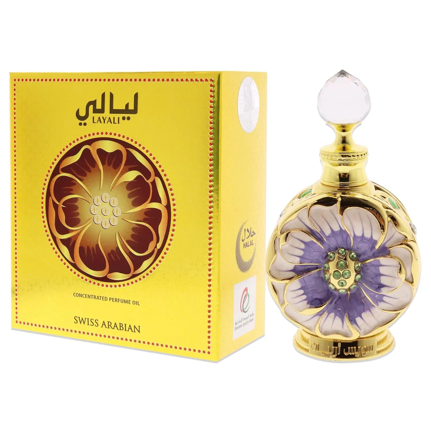 Swiss Arabian Layali - Luxury Products From Dubai - Long Lasting And Addictive Personal Perfume Oil Fragrance - A Seductive Signature Aroma - 0.5 Oz