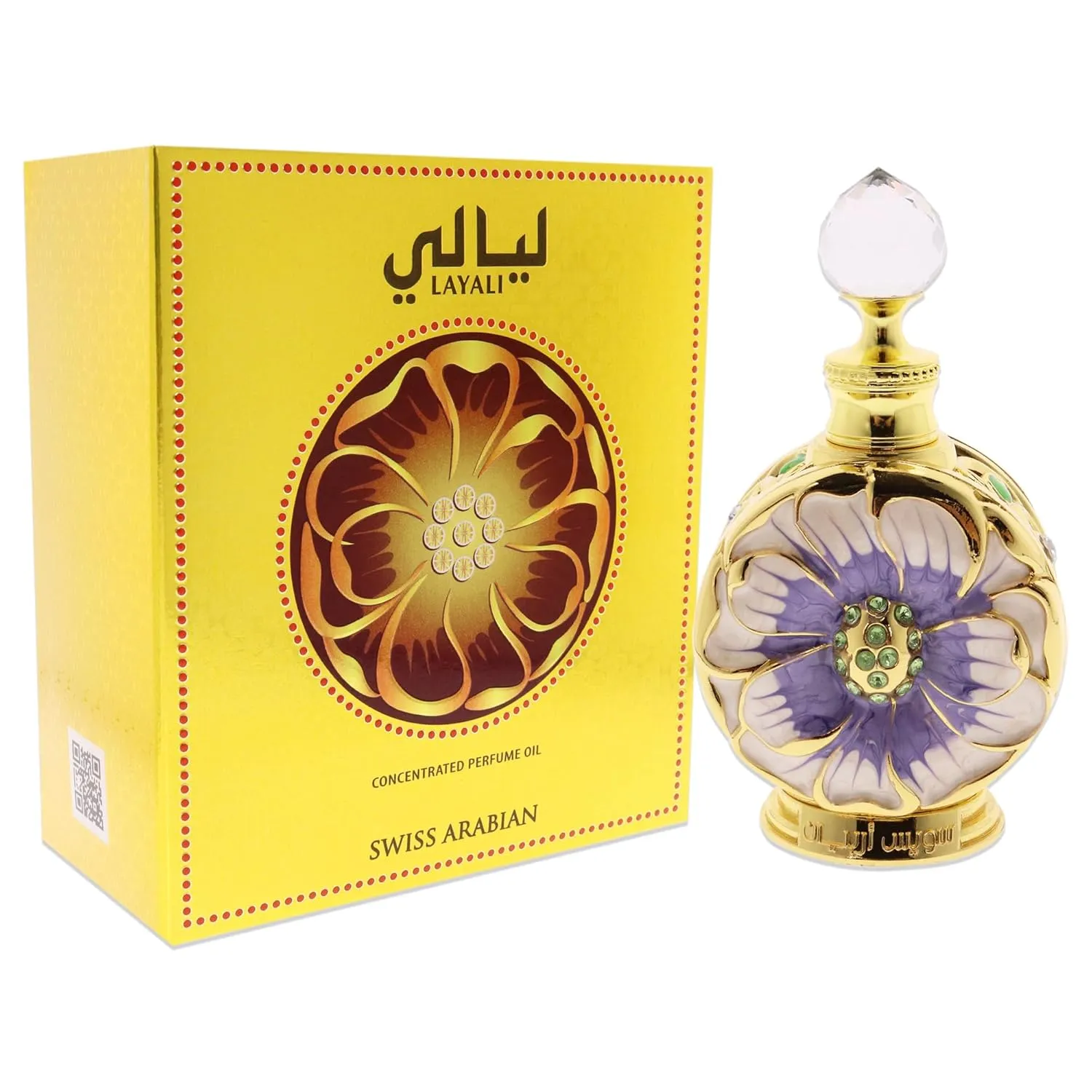 Swiss Arabian Layali - Luxury Products From Dubai - Long Lasting And Addictive Personal Perfume Oil Fragrance - A Seductive Signature Aroma - 0.5 Oz
