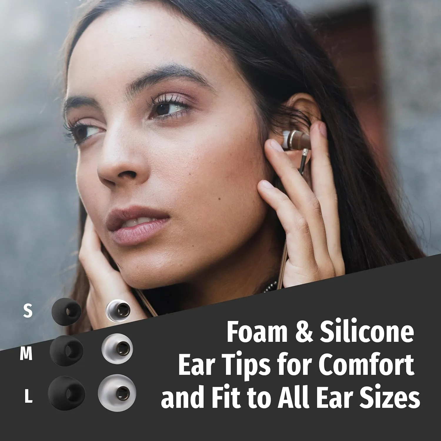 Symphonized Premium Wooden Airtube Headphones EMF Earbuds, 3D Sound, Microphone Volume Control, 8mm Bass Drivers Granting High Audio Quality for USB C Devices (Compatible with iPhone 15 &16)