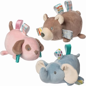 Taggies Stuffed Animal Soft Toy with Sensory Tags, 3 Piece Bundle, Baby Smootheez