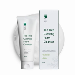 Tea Tree Clearing Foam Cleanser | slight acidity | [pH 6.0~6.5] | for oily, Acne-prone skin | popular k-beauty / 5.07 oz