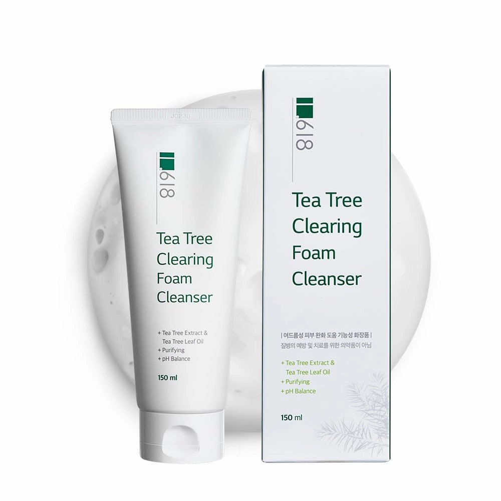Tea Tree Clearing Foam Cleanser | slight acidity | [pH 6.0~6.5] | for oily, Acne-prone skin | popular k-beauty / 5.07 oz