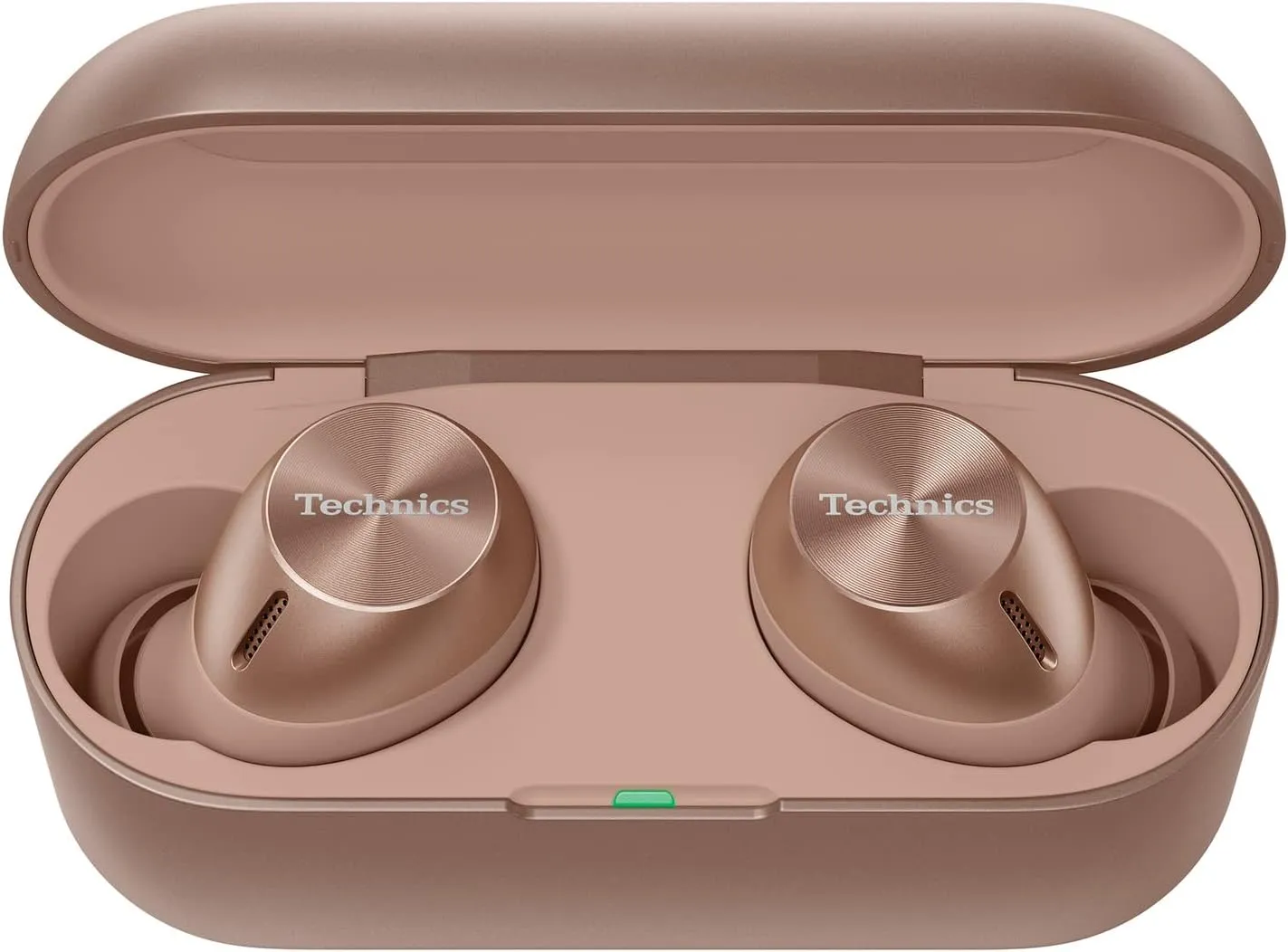 Technics True Wireless Multipoint Bluetooth Earbuds with Microphone, HiFi, Clear Calls, Long Battery Life, Lightweight Comfort Fit, Alexa Built in, EAH-AZ40-N (Rose Gold)
