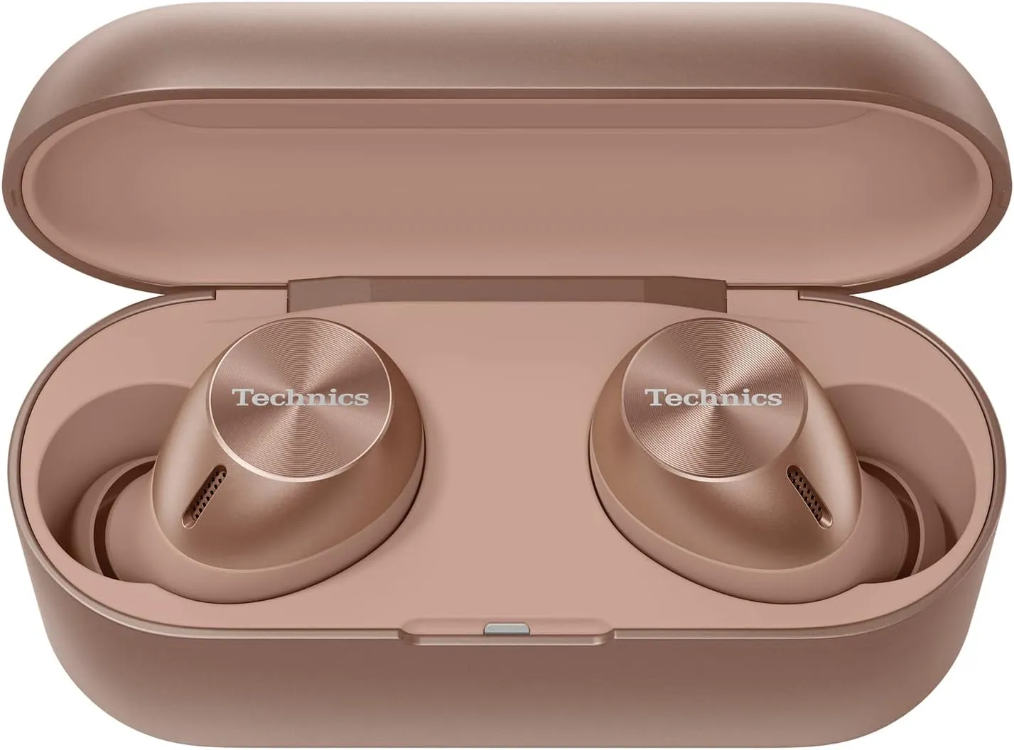 Technics True Wireless Multipoint Bluetooth Earbuds with Microphone, HiFi, Clear Calls, Long Battery Life, Lightweight Comfort Fit, Alexa Built in, EAH-AZ40-N (Rose Gold)