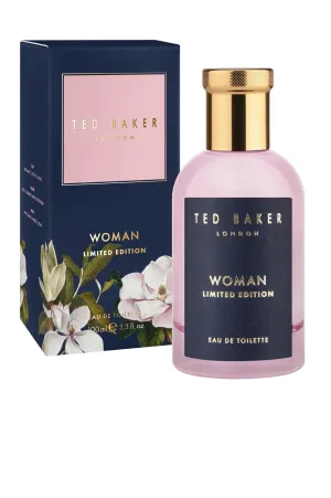 Ted Baker Woman Limited Edition EDT, Delicate and Fresh Scent, Blends of Soft Lily and Delicate Jasmine, Finishing Notes of Amber and Creamy Sandalwood, 3.38 fl oz