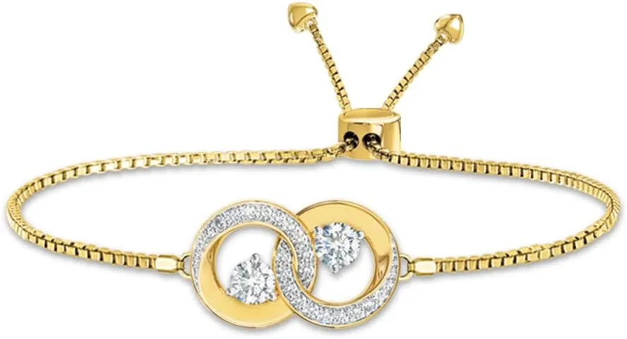 The Danbury Mint Still Do Marriage Symbol Bolo Bracelet, #6925-0025