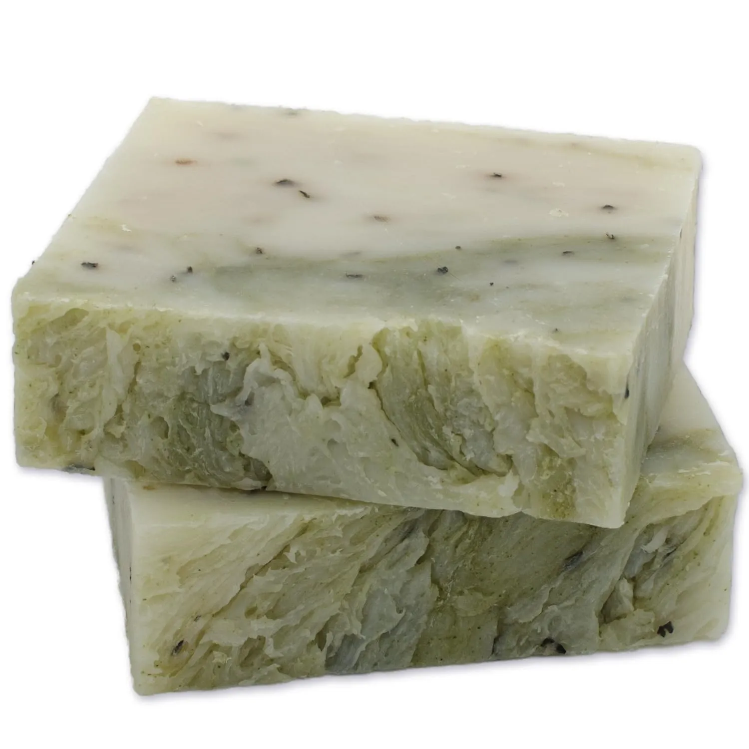 The Yellow Bird Peppermint Soap Bar with Tea Tree Oil - Handmade in USA with Natural, Organic, Vegan Ingredients (2 Bar Pack)