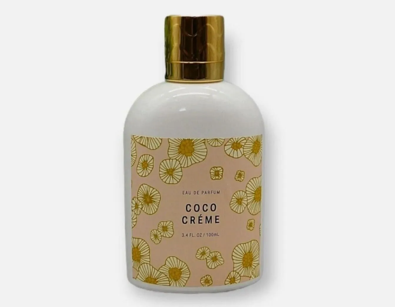 Tru Fragrance Coco Crème Women's Perfume Spray - Pink and Yellow Flowers, 3.4 oz 100 mL - A creamy mixture of coconuts blended with Jasmine, Pink Rose, and White Amber