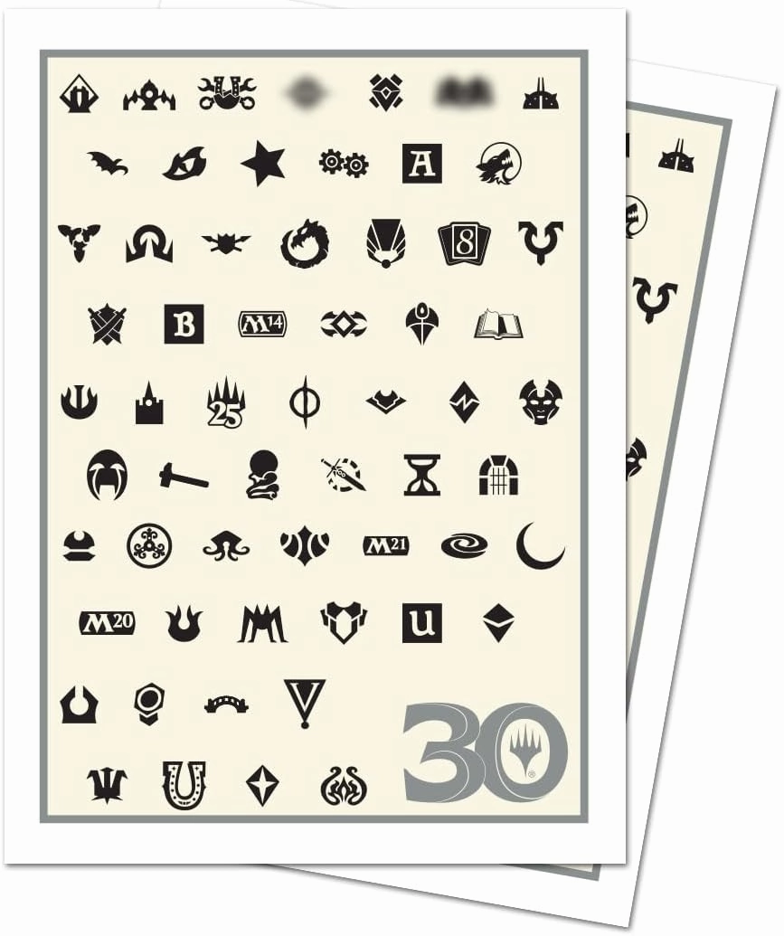 Ultra PRO - 30th Anniversary 105ct APEX® Deck Protector® Sleeves for Magic: The Gathering, Sized to Fit Standard Size Cards, Sleeve MTG Commander Deck in New APEX Sleeves for Ultimate Shuffle Feel