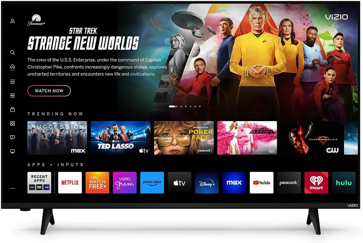VIZIO 43 Inch FHD Smart TV Full Array LED, HDR10, Bluetooth Compatible, Works with AirPlay 2 and Chromecast Built-in, DTS Virtual X and HDMI VRR (VFD43M-0804)