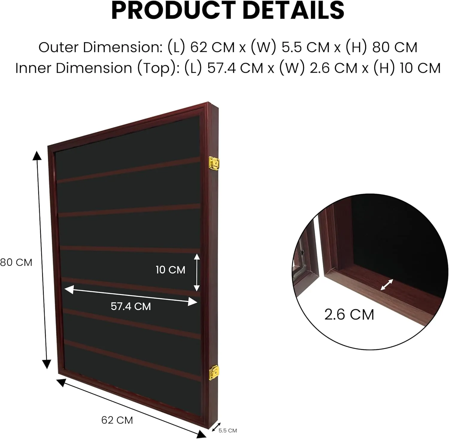 Wall-Mounted Walnut (7 Rows) NGC PCGS ICG Wooden Coin Slab Display Case Holder Frame Cabinet Storage for Coin Collection Medal Badges Sport Card Trading Card Collectibles Organization
