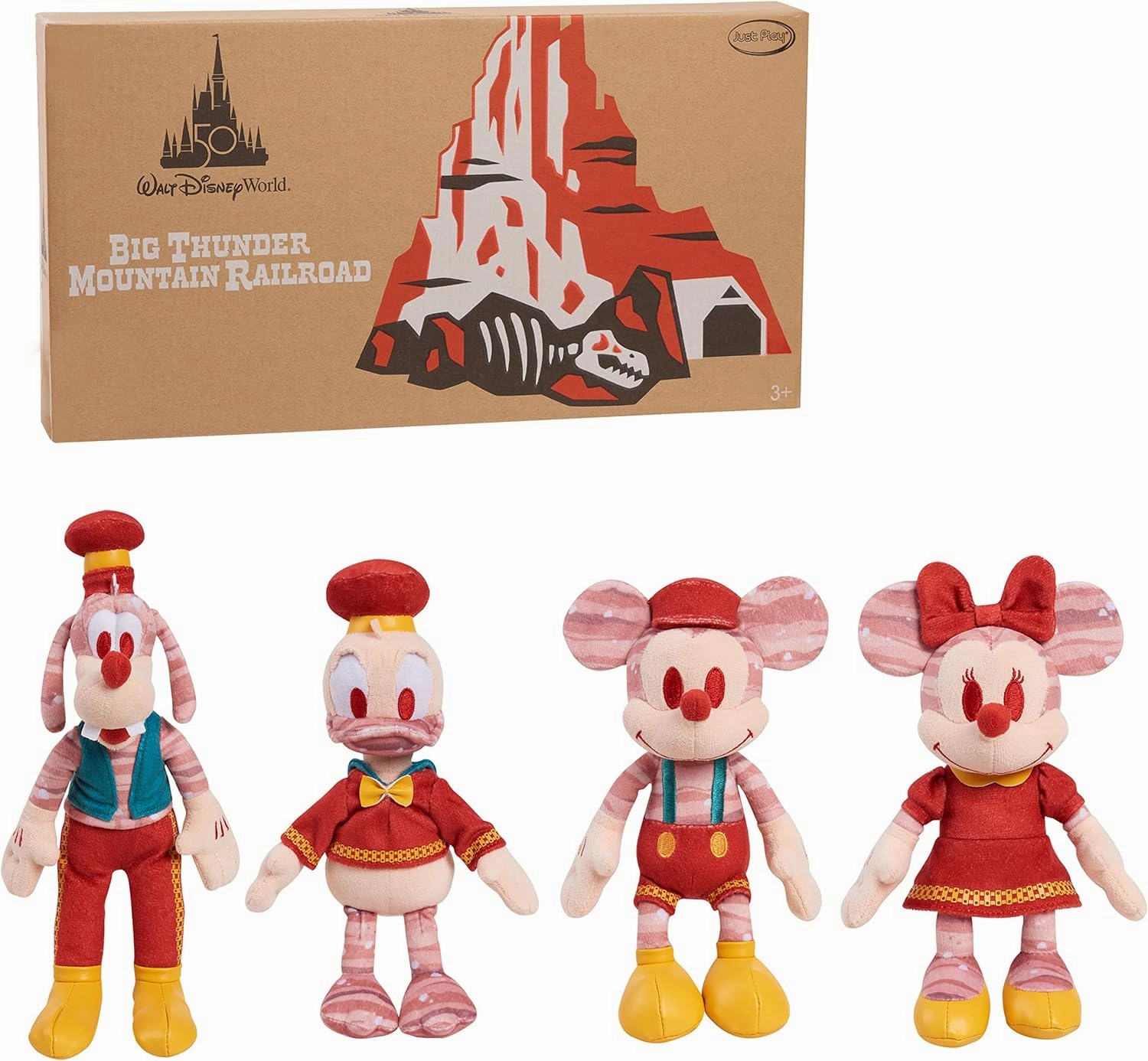 Walt Disney World 50th Anniversary Celebration Big Thunder Mountain Railroad Collectible Plush, Limited Edition 9-Inch , Officially Licensed Kids Toys for Ages 3 Up, Amazon Exclusive