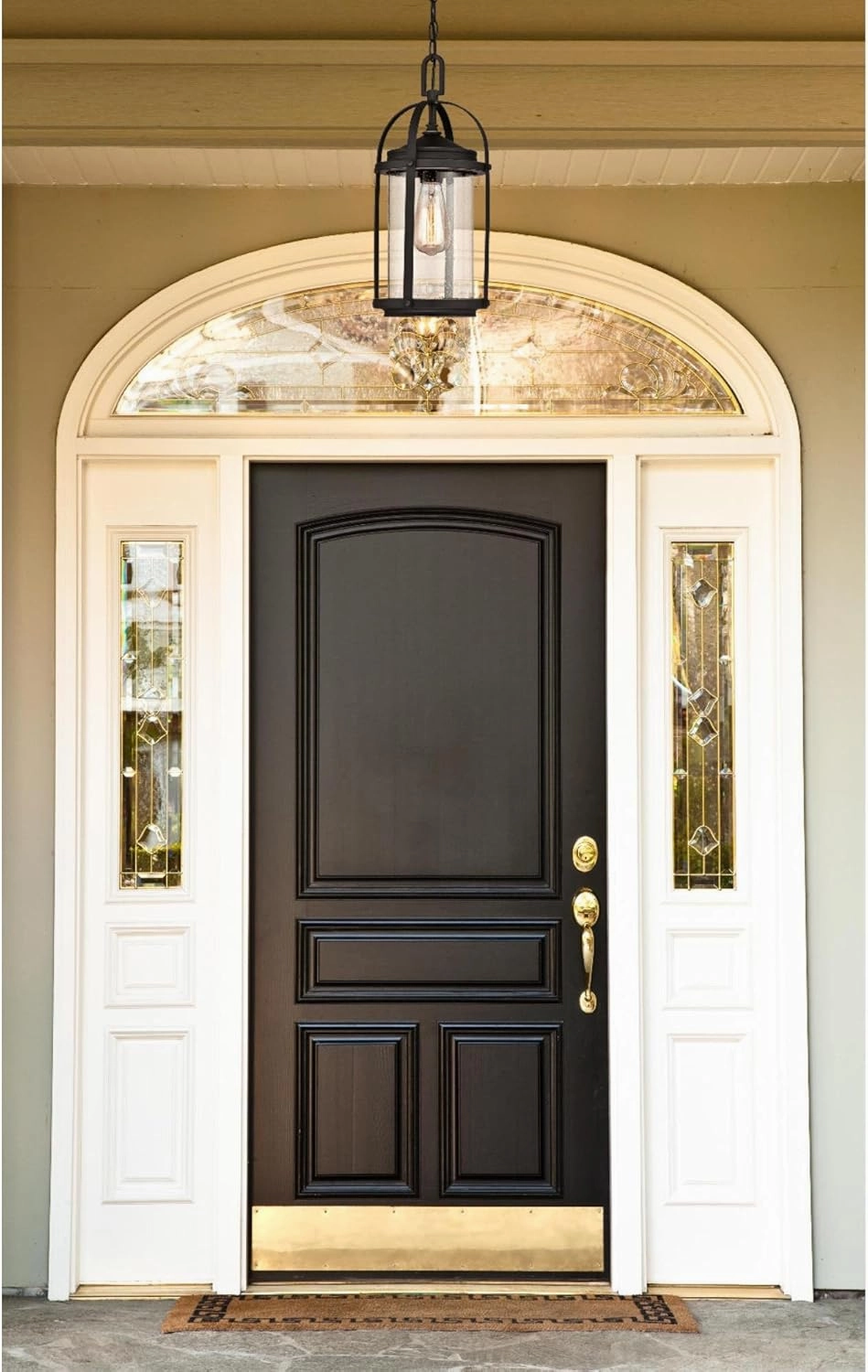 Westinghouse Lighting 6339400 Grandview One-Light Outdoor Pendant, Oil Rubbed Bronze Finish with Highlights and Clear Seeded Glass , Oil-rubbed Bronze