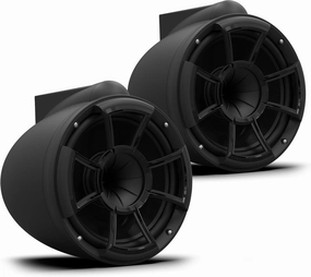 wet sounds REV10® Black Special Edition Revolution Series 10" Black Tower Speakers with X-Mount (Mounting to Surface)