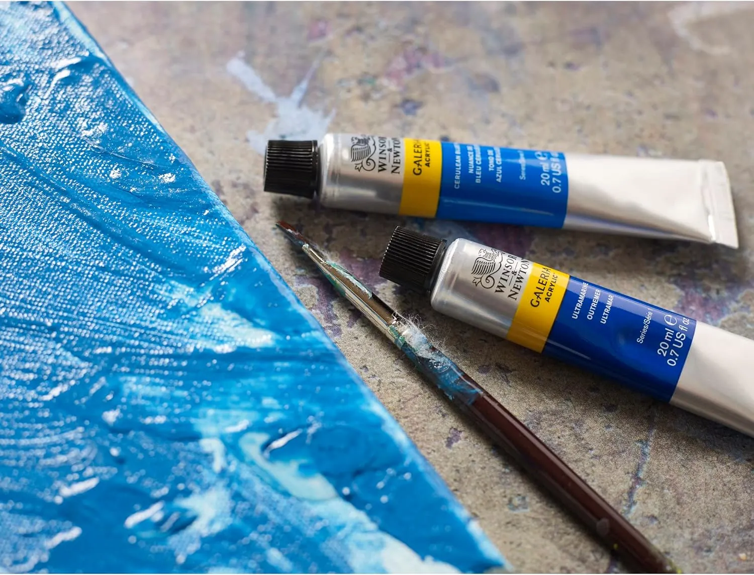 Winsor & Newton Series 1 500ml Bottle Galeria Acrylic Colour with Nozzle Cap - Opera Rose,WN2150448