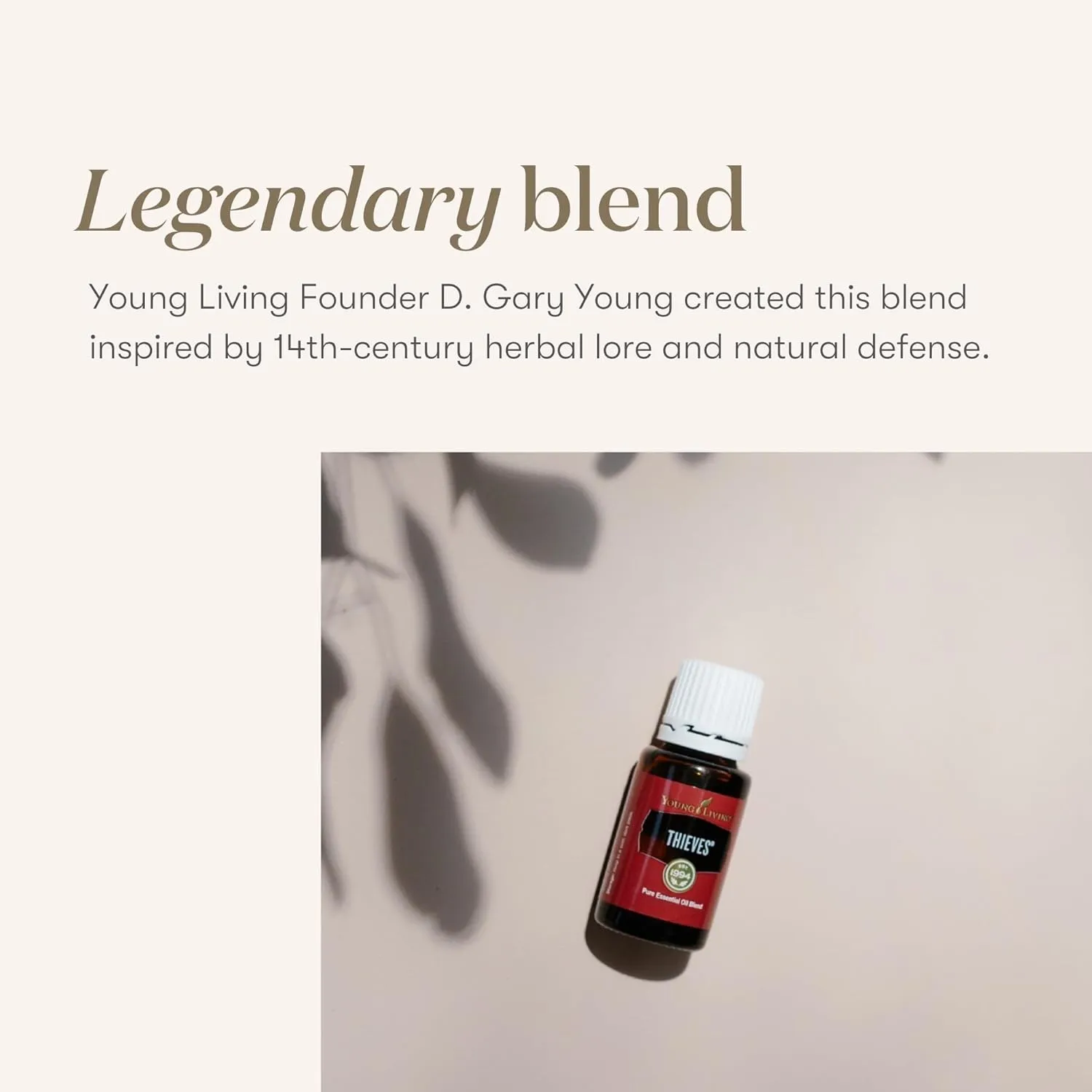 Young Living Thieves Essential Oil Blend | 5 ml | Lemon, Clove, Eucalyptus, Cinnamon Bark, Rosemary | Versatile for Diffusers, Topical Application, Freshening Spaces, Daily Wellness, and Home Care