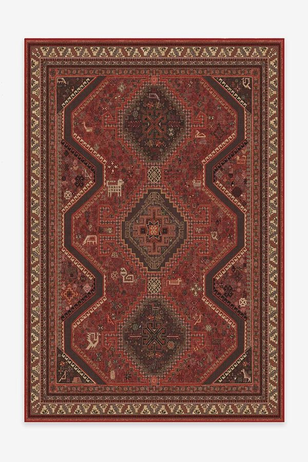 Zareen Scarlet Red Tufted Rug