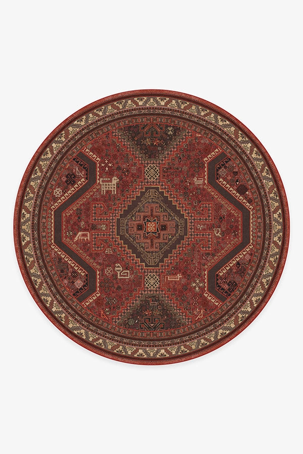 Zareen Scarlet Red Tufted Rug