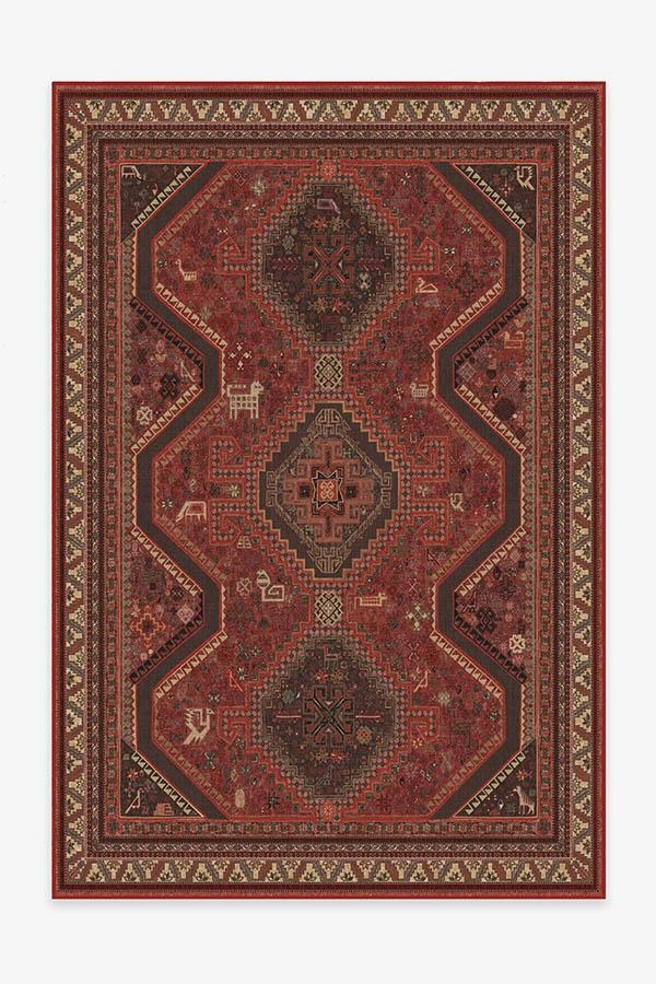 Zareen Scarlet Red Tufted Rug