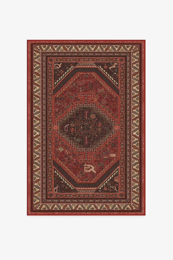 Zareen Scarlet Red Tufted Rug