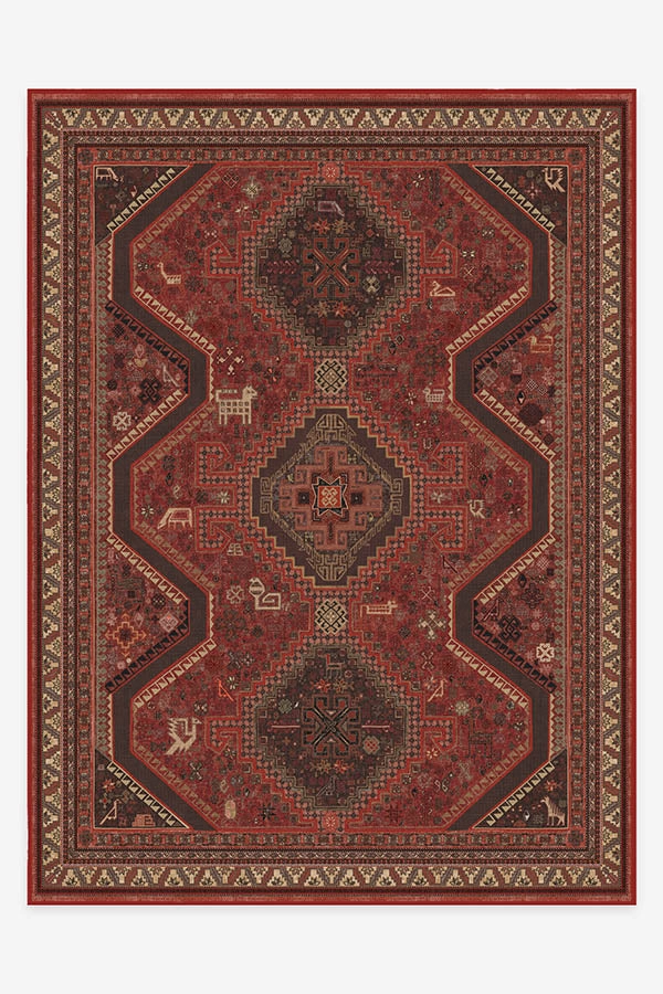 Zareen Scarlet Red Tufted Rug