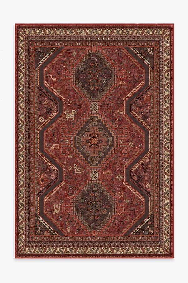 Zareen Scarlet Red Tufted Rug