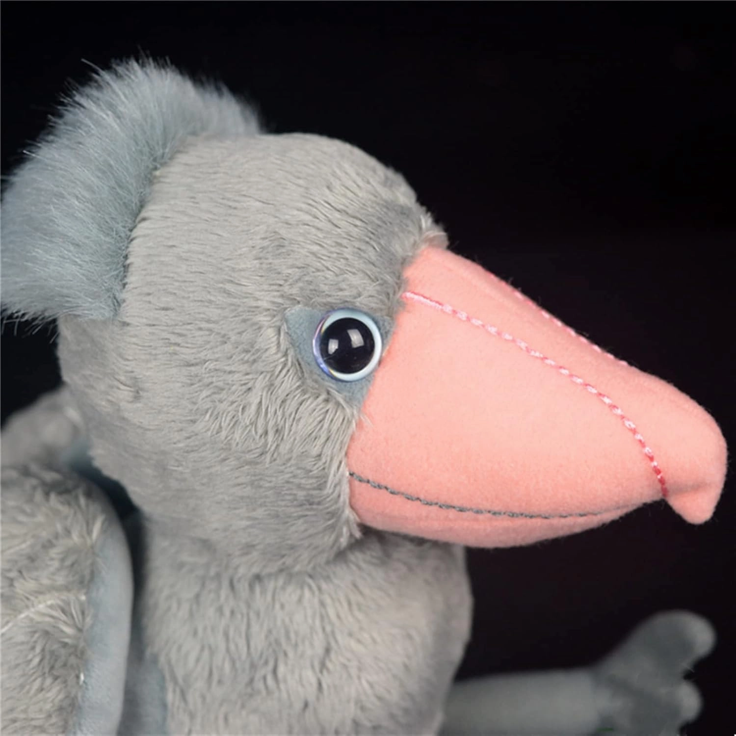 ZHONGXIN MADE Simulation Shoebill Plush Toy - Soft Realistic 10' Gray Shoebill Balaeniceps Rex Doll, Cute Stuffed Animal Home Decoration, Unique Plush Gift Collection for Kids