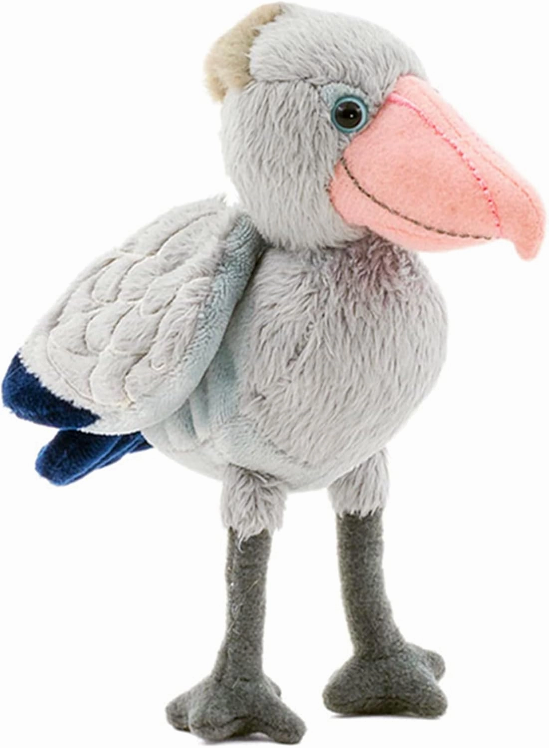 ZHONGXIN MADE Simulation Shoebill Plush Toy - Soft Realistic 10' Gray Shoebill Balaeniceps Rex Doll, Cute Stuffed Animal Home Decoration, Unique Plush Gift Collection for Kids