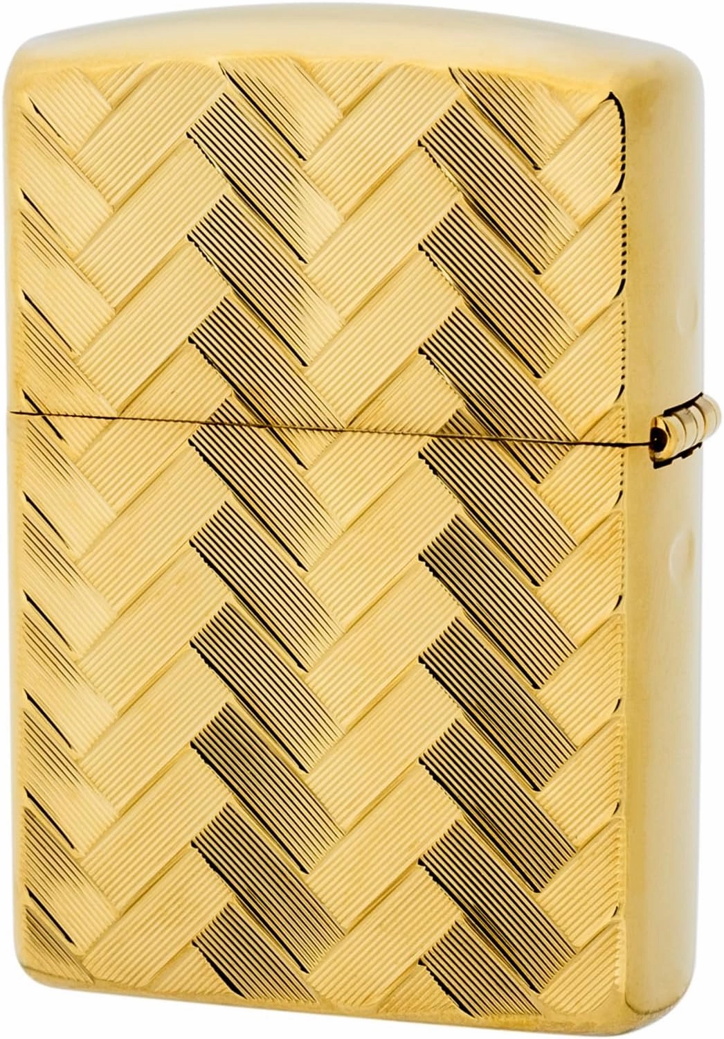 Zippo Zippo Lighter, Windproof, Brass, Armor, Pure Gold Plated, Carved, Double-Sided, Gold Wire MESH III GP